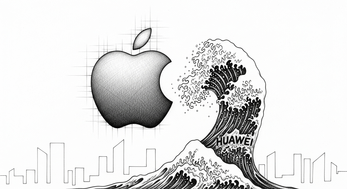 Apple تشهد عامًا آخر من تراجع مبيعات iPhone في الصين وسط صعود Huawei