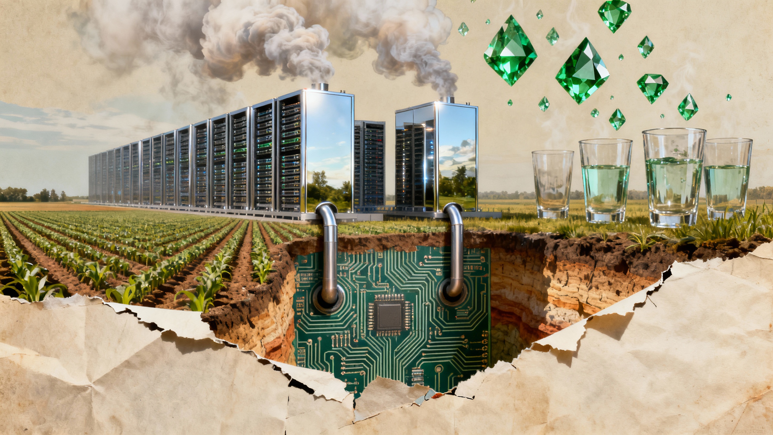 تقرير يربط استهلاك المياه في مراكز البيانات بأوريغون بتصاعد تلوث النترات والمخاطر الصحية